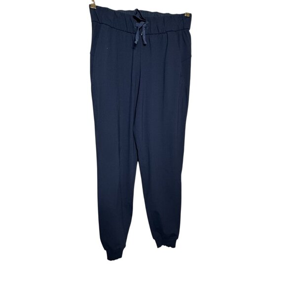 Lululemon On the Fly Jogger Drawstring Pants Womens Size 2 Navy Blue Athleisure - Picture 1 of 6